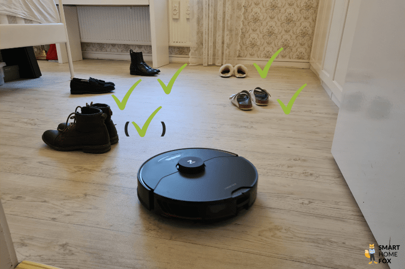 roborock s7 maxv test detection chaussures